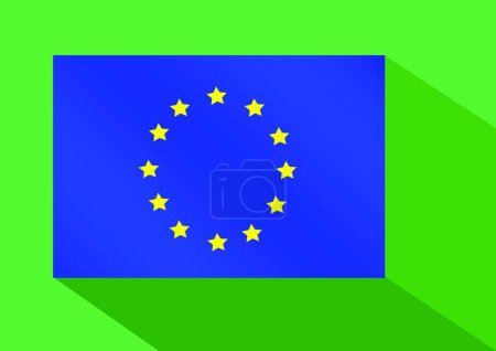 Illustration for Illustration of the EU flag - Royalty Free Image