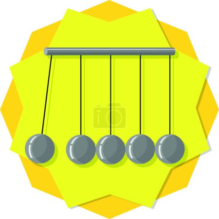 Illustration for Illustration of the newtons cradle - Royalty Free Image