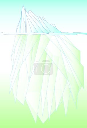 Ilustración de Ilustración del iceberg - Imagen libre de derechos
