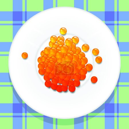 Téléchargez les illustrations : Illustration du caviar rouge - en licence libre de droit