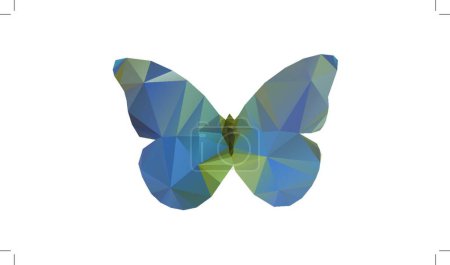 Illustration for Butterfly with wings, creative art illustration - Royalty Free Image