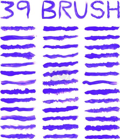 Illustration for Illustration of the purple brushes - Royalty Free Image