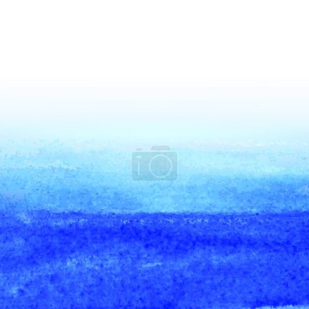 Illustration for Illustration of the Blue Watercolor Background - Royalty Free Image