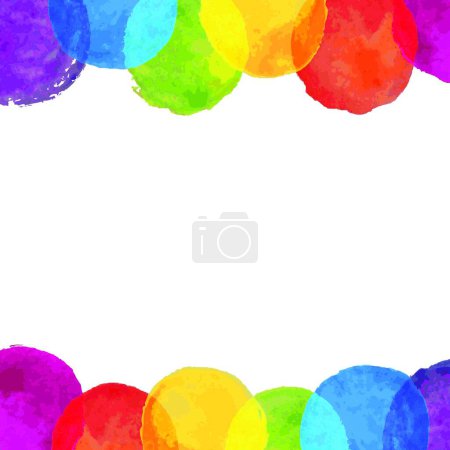 Illustration for Illustration of the Watercolor Blot Frame - Royalty Free Image