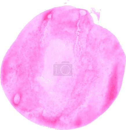Illustration for Illustration of the Pink Watercolor Blob - Royalty Free Image