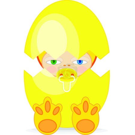 Illustration for Illustration of the Baby Easter - Royalty Free Image
