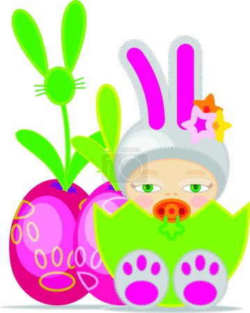 Illustration for Illustration of the Baby Easter - Royalty Free Image