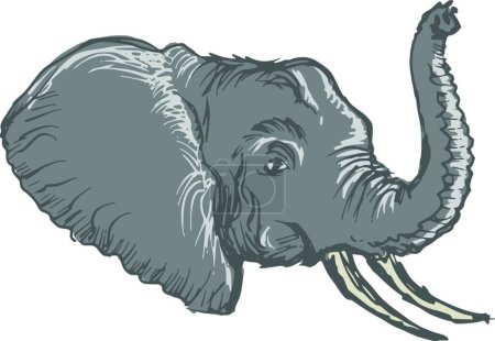 Illustration for Illustration of the elephant - Royalty Free Image