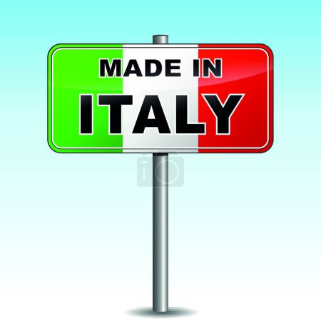 Illustration for Illustration of the Made in Italy - Royalty Free Image