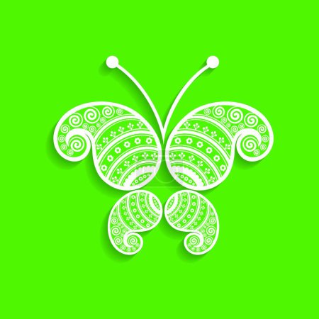 Ilustración de Mariposa con alas, ilustración artística creativa - Imagen libre de derechos