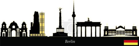 Ilustración de Berlin skyline vector ilustración - Imagen libre de derechos