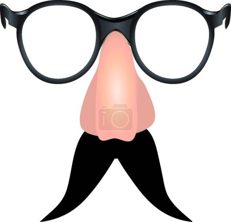 Illustration for Illustration of the Drooping mustache - Royalty Free Image