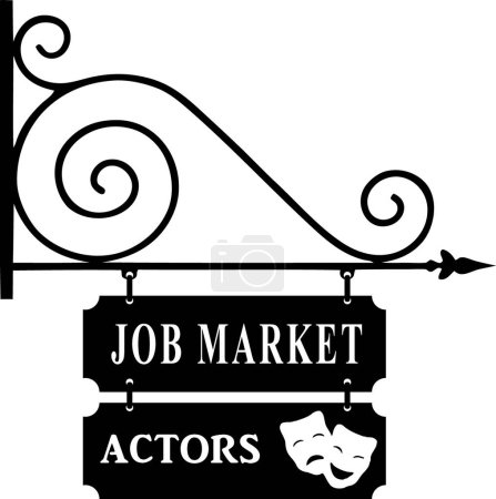 Ilustración de Ilustración de los actores del mercado laboral - Imagen libre de derechos