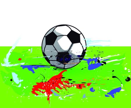 Téléchargez les illustrations : Illustration du football abstrait - en licence libre de droit