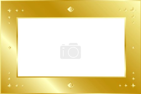 Illustration for "frame of gold" colorful vector illustration - Royalty Free Image
