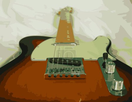 Ilustración de Guitarra vector colorido ilustración - Imagen libre de derechos