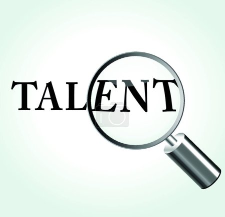 Illustration for "talent" icon vector illustration - Royalty Free Image
