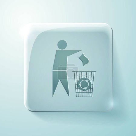 Illustration for Do not litter icon vector illustration - Royalty Free Image