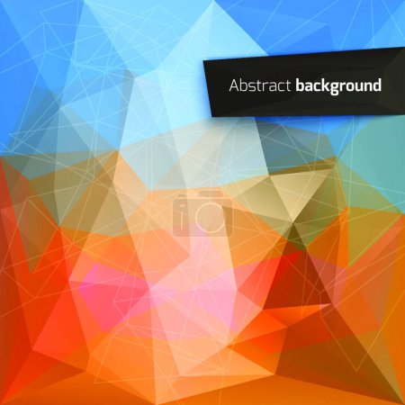 Illustration for "Abstract triangle backgrounds" colorful vector illustration - Royalty Free Image