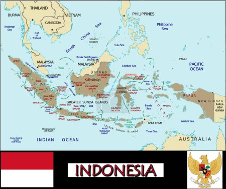 Téléchargez les illustrations : Illustration des divisions indonésiennes - en licence libre de droit