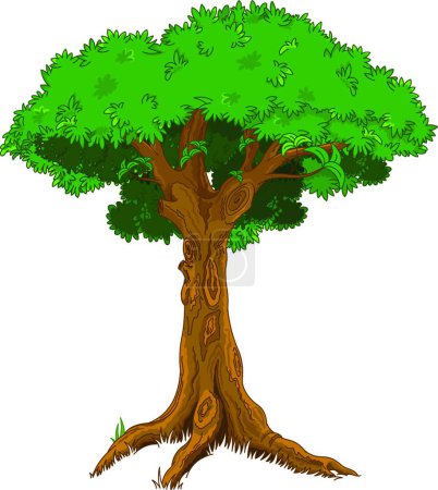 Ilustración de Ilustración del árbol majestuoso - Imagen libre de derechos