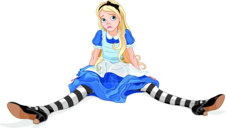 Illustration for Illustration of the Confused Alice - Royalty Free Image