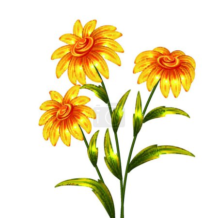 Téléchargez les photos : Beau fond floral, illustration vectorielle - en image libre de droit