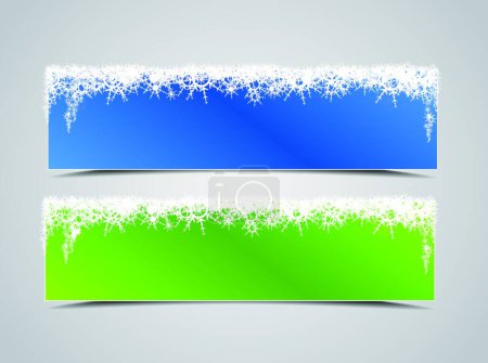 Illustration for Illustration of the banner winter - Royalty Free Image