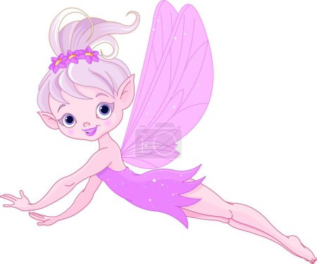 Illustration for Flying Fairy  vector illustration - Royalty Free Image