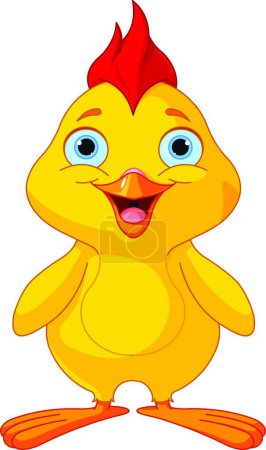 Illustration for Funny Chick  vector illustration - Royalty Free Image