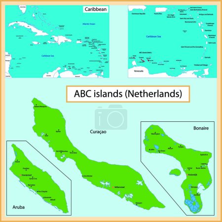 Téléchargez les illustrations : ABC Islands, illustration vectorielle graphique - en licence libre de droit