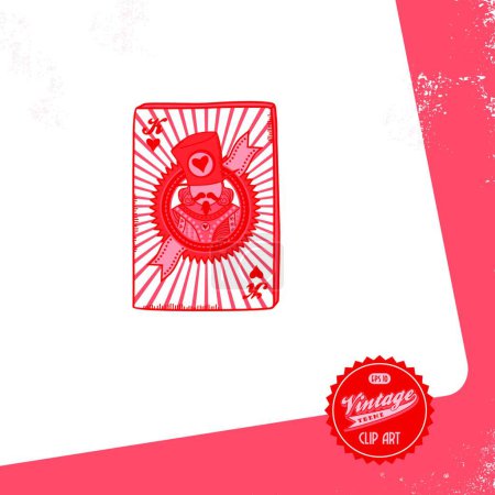 Ilustración de Tema de la tarjeta de póker, vector ilustración diseño simple - Imagen libre de derechos