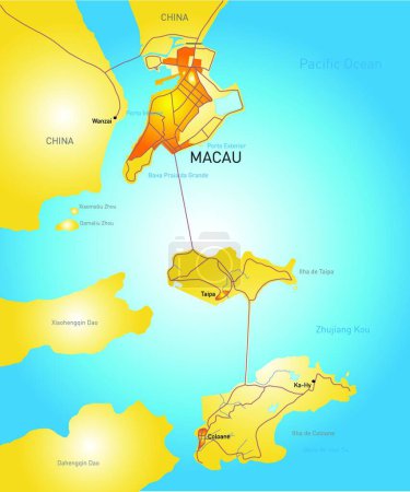 Illustration for Illustration of the Macau - Royalty Free Image