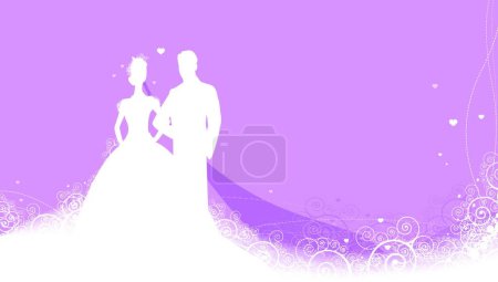 Téléchargez les illustrations : "Invitation de mariage "illustration vectorielle - en licence libre de droit