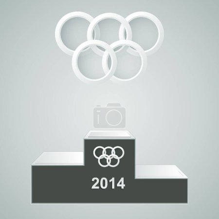 Illustration for Illustration of the Olympic rings - Royalty Free Image