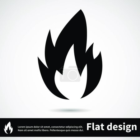 Illustration for Illustration of the Icon flat design - Royalty Free Image