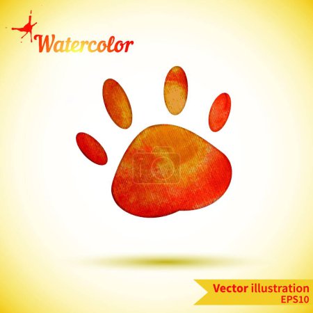 Illustration for Illustration of the Watercolor design element - Royalty Free Image