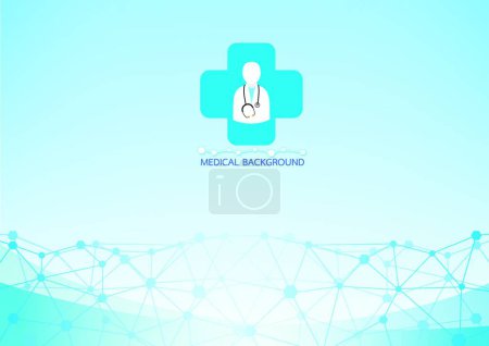 Illustration for Illustration of the medical background vector - Royalty Free Image