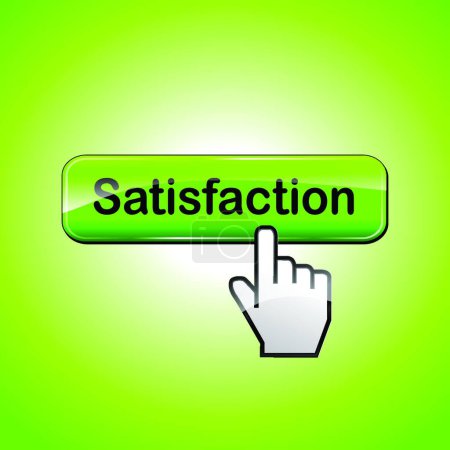 Illustration for Illustration of the Vector satisfaction button - Royalty Free Image