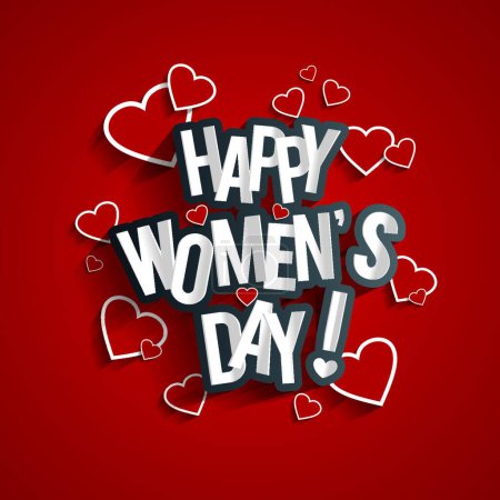 Illustration for Illustration of the Happy Womens Day - Royalty Free Image