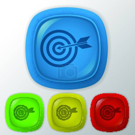 Illustration for Illustration of the icon target. - Royalty Free Image
