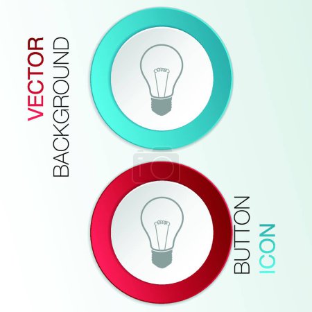 Illustration for Illustration of the icon incandescent lamp. - Royalty Free Image