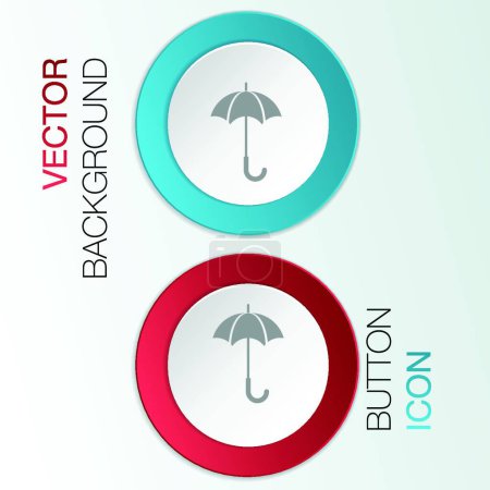 Illustration for Umbrella, vector illustration simple design - Royalty Free Image