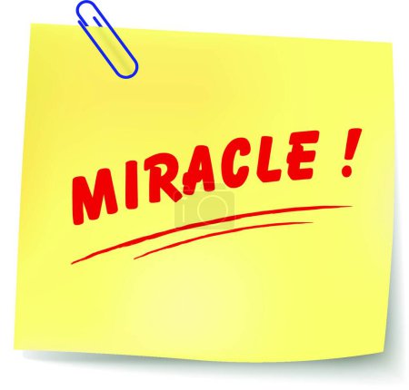 Illustration for Miracle message vector illustration - Royalty Free Image