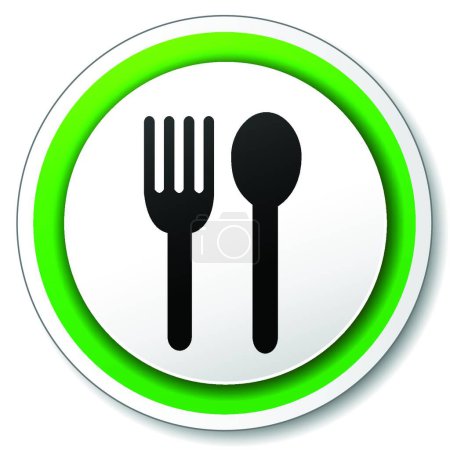 Illustration for "Vector  illustration  restaurant icon" - Royalty Free Image