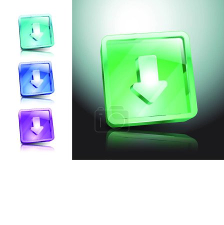 Ilustración de Icono de signo de flecha Botón de Internet simple - Imagen libre de derechos