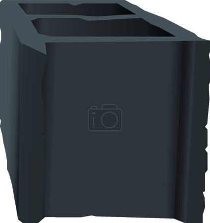 Illustration for Cement block   vector illustration - Royalty Free Image