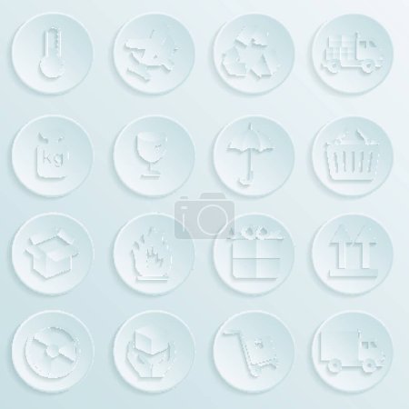 Illustration for Logistic and packing icon, vector illustration - Royalty Free Image