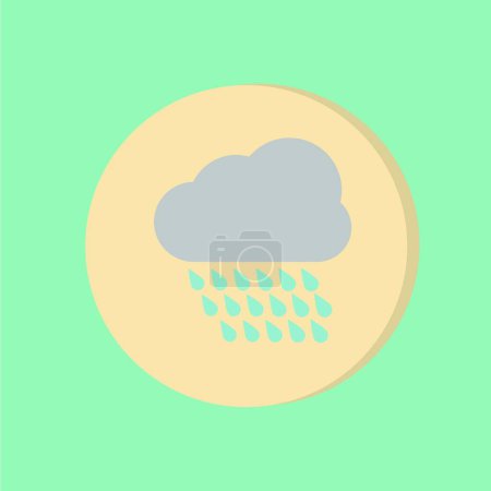 Ilustración de "nube "icono web vector ilustración - Imagen libre de derechos
