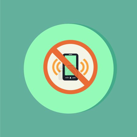 Téléchargez les illustrations : "interdit d'utiliser un téléphone mobile" - en licence libre de droit